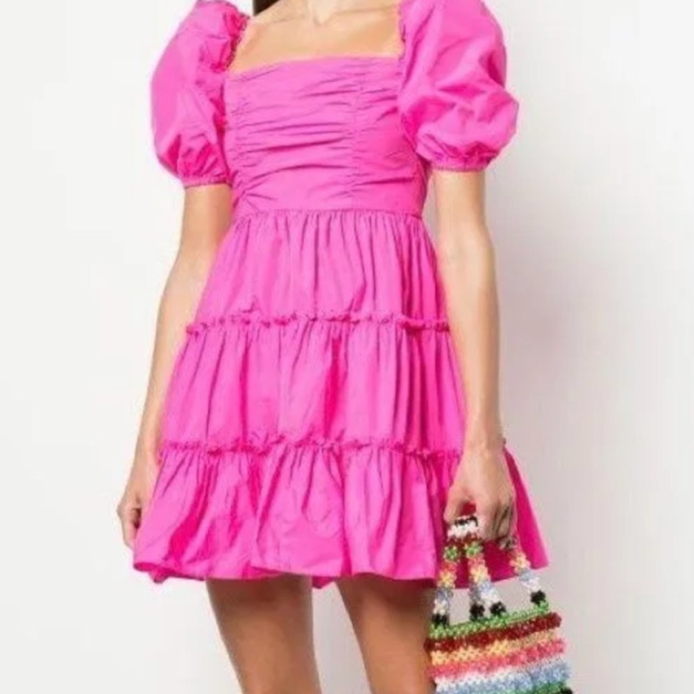 Cinq à Sept Radley Hot Pink Mini Dress
